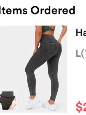 ***Barely Worn*** HALARA Women's Charcoal Gray Jeggings